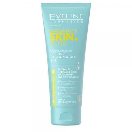Eveline Cosmetics Perfect Skin Cne Micro-exfoliating Peeling-paste-mask 3in1 75ml