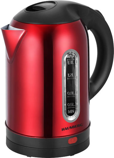 Hausberg Βραστήρας 1.8lt 1800W Κόκκινος