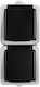 Kanlux Power Socket Black 1pcs