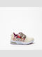 Kids Sneakers with Hoop & Loop Closure and Lights Beige