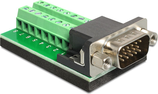 DeLock Terminal Block Вилка VGA мъжки 1бр (65424)