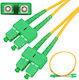 Extralink Καλώδιο Οπτικής Ίνας SC/APC-SC/APC 3m Κίτρινο