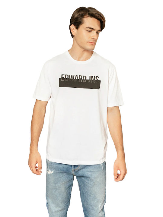 Edward Jeans T-shirt Bărbătesc cu Mânecă Scurtă...