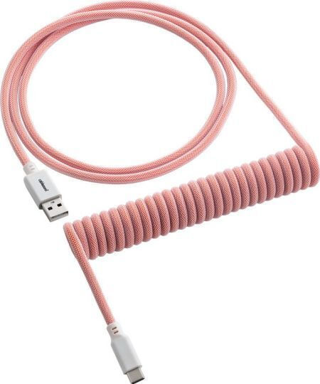 Cablemod Spirale USB 2.0 Kabel USB-C männlich - USB-A Weiß 1.5m (CM-CKCA-CW-OW150OW-R)