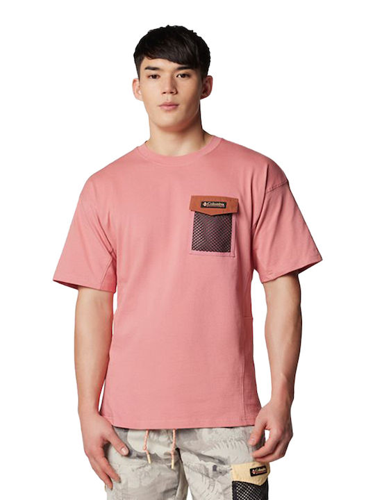 Columbia T-shirt Bărbătesc cu Mânecă Scurtă Salmon