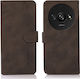 Khazneh Back Cover Leather Magnetic Brown (Xiaomi Redmi A3)