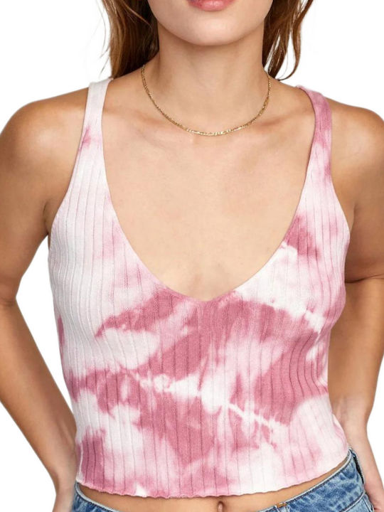 RVCA Women's Blouse Strapless Pink