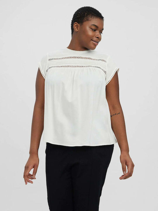 Vero Moda Damen Bluse Ecru