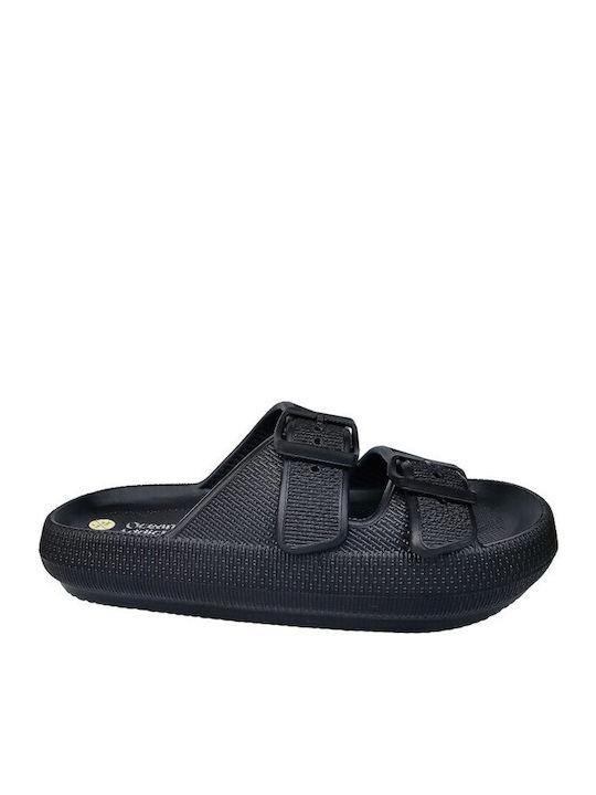 Ocean Addict Women's Flip Flops Black