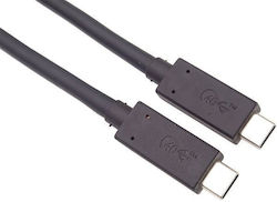 PremiumCord Thunderbolt 3 Cable 100W Μαύρο 1.2m PremiumCord Thunderbolt 3 Cable 100W Μαύρο 1.2m