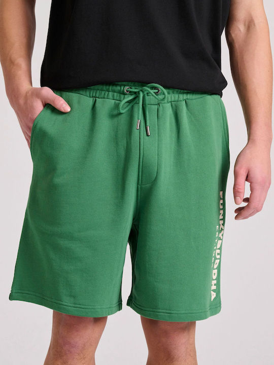 Funky Buddha Pantaloni scurți sport bărbați GREEN