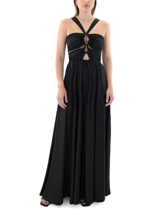 MY T Dress Maxi Φόρεμα Μαυρο
