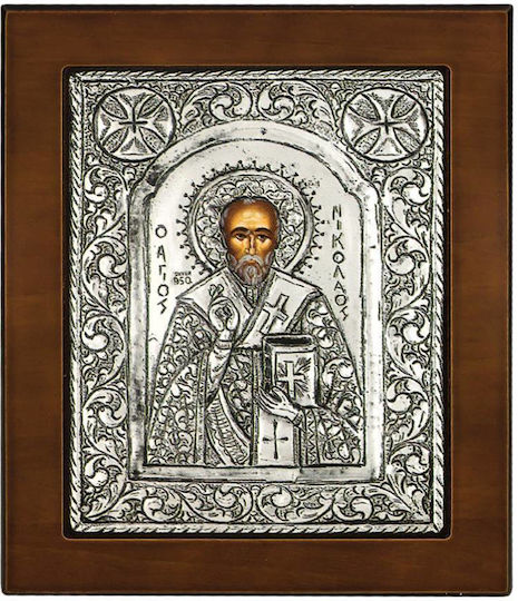 Astron Italy Image St. Nicholas Silver 17x14cm