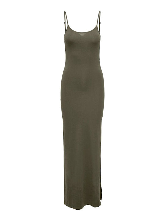 Only Life Maxi Φόρεμα Kalamata Khaki