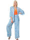 Set Kimono Hose Blauer Druck 23820