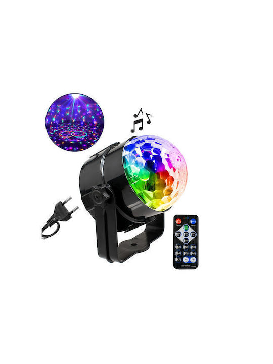 Disco Decorative Table Lamp Party Light Built-in LED with RGB Lightning Black