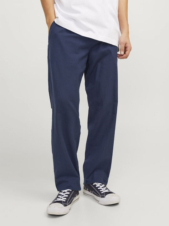 Jack & Jones Ανδρικό Παντελόνι Chino Navy Blue