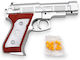 Pistol de jucărie 16x11cm 10 gloanțe 3pxd26 Argintiu