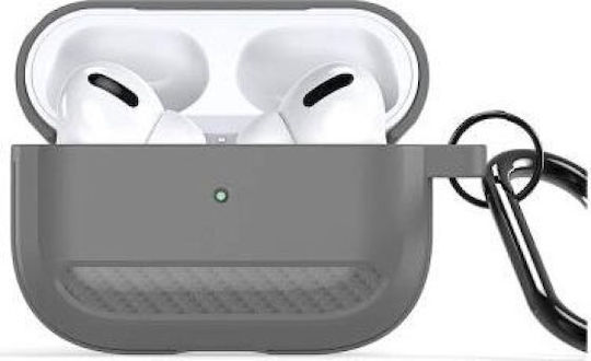 Dux Ducis Case Silicone with Hook in Gray color for Apple AirPods Pro 2