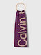 Calvin Klein Men's Wool Scarf Purple