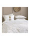 Nima Swipe Tagesdecke Einzelbett Baumwolle Beige 160x240cm