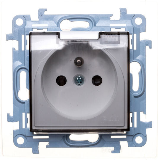 Kontakt-Simon Single Walled Power Socket Waterproof Transparent