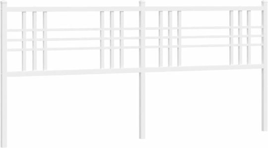 vidaXL Metallic White Bed Headboard 187x90cm
