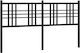vidaXL Metallisches Kopfteil für Bett Schwarz 166x90cm