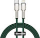 Baseus Редовна USB-A към Lightning кабел 20W Зелен 1м (eus_20210316152823)