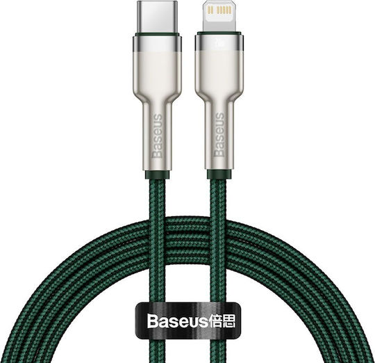 Baseus Редовна USB-A към Lightning кабел 20W Зелен 1м (eus_20210316152823)