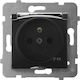 Ospel Aria Single Walled Power Socket Waterproof with Lid Transparent