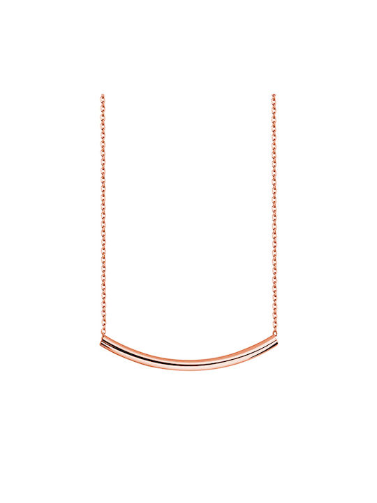 Dio Jewellery Lab Necklace from Pink Gold Plated Silver