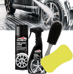 Car Tire Cleaning Set Feral 4 Pieces Wheel Cleaner Polishing Foam Wheel Cleaning Sponge Car Tire Cleaning Set Feral 4 Pieces Wheel Cleaner Polishing Foam Wheel Cleaning Sponge