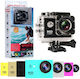 CA122 32GB Action Camera Full HD (1080p) Underwater (with Case) with Screen 2" Black