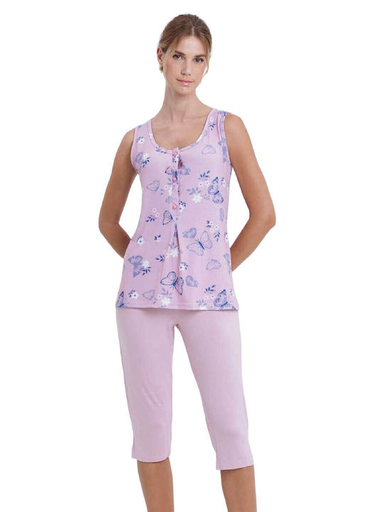 Giota Sommer Damen Pyjama-Set Baumwolle Rotten Apple