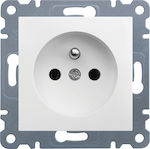 Hager Power Socket White 1pcs