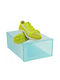 Plastic Cutie de Depozitare cu Capac Albastru 21.5x31x12.5cm 1buc