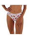 Βαμβακερά Women's String 3Pack Red, White, Black