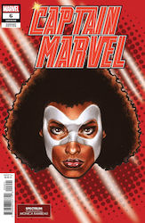 Captain Marvel 6 Mark Brooks Headshot Var Bd. 6 JAN240750