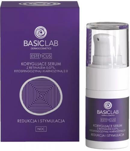 Basiclab Esteticus Ser

um cu Retinală 0.07% Phytosphingosine Carnosine 2.0 Reducere stimulare 15ml