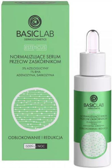 Basiclab Esteticus Normalizing Anti-blackhead Serum 5% Azeloglycine 1% Bha 30ml
