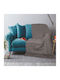 Kipper Chain Sofa Throw 2 Seater 180x250cm Light Grey