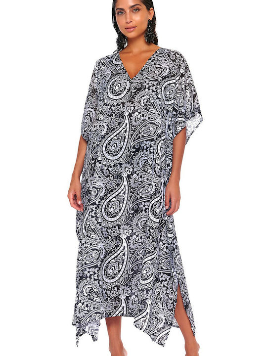 Bluepoint Feminin Lung Caftan de Plajă Negru