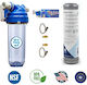 Pentair Wasserfiltrationssystem Unter der Spüle mit Ersatzfilter Kohlenstoff Pentair Floplus-10″ Hoher Durchfluss 0,5m K0028