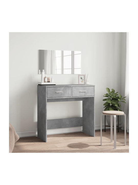 Floor-Standing Makeup Dressing Table Wooden Gre...