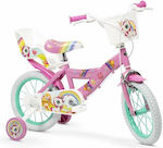 Toimsa 14" Kinder Fahrrad Stadt Rosa