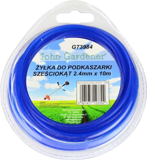 Geko G73985 Μεσινέζα Εξάγωνη Μήκους 10m και Πάχους 2.4mm