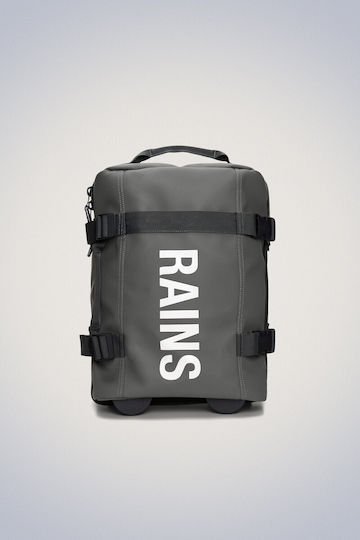 Rains Sack Voyage Back 23.7lt Gray with Wheels made of Artificial Leather L48xW20xH30.5cm