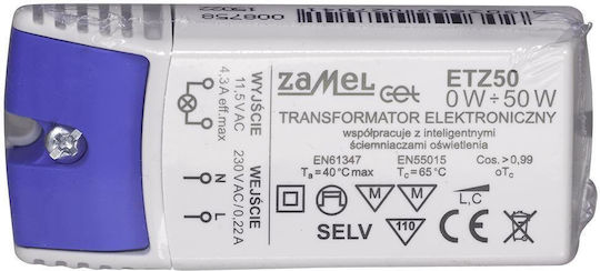 Zamel LED Захранване Мощност 50W с Изходно Напрежение 12V