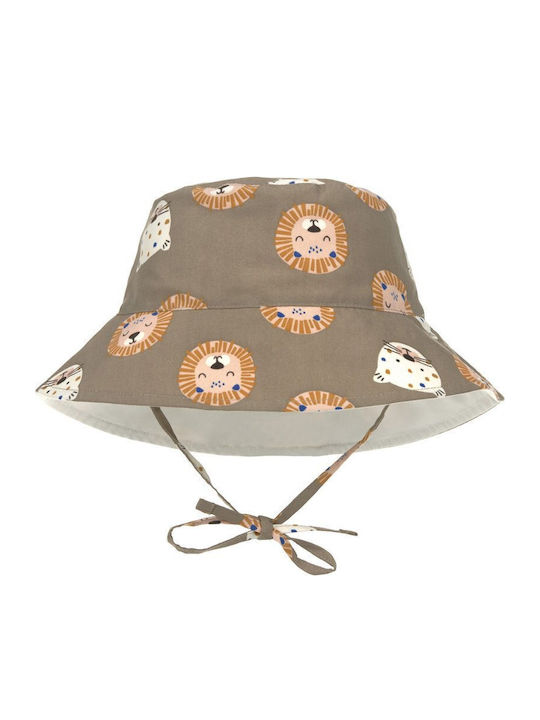 Laessig Palarie Copii Bucket Cu Protecție Solară Wild Cats Maro